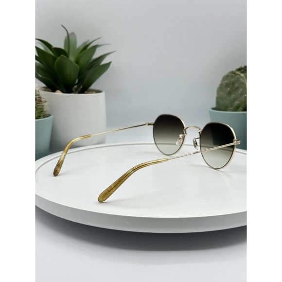 Garrett Leight GLCO Unisex Sunglasses Fonda Color Bourbon-Brush Gold New - Picture 5 of 5